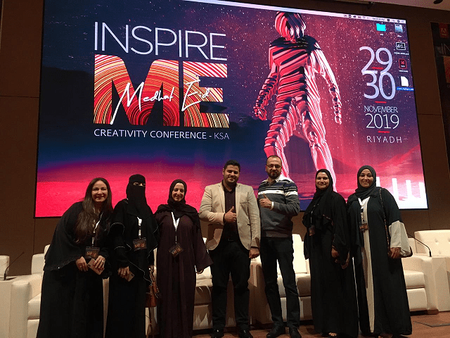 طالبات قسم التصميم الجرافيكي يشاركن في مؤتمر Inspire ME.