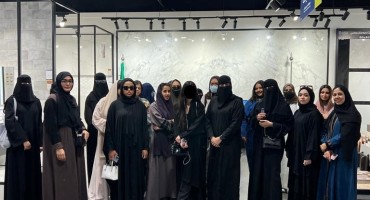 Interior Design Females in Visit to Bait Al-Ebaa Exhibition