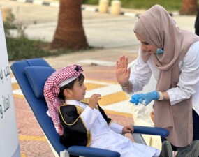 طب الأسنان تقيم فعالية «صحتنا في يوم تأسيسنا» 