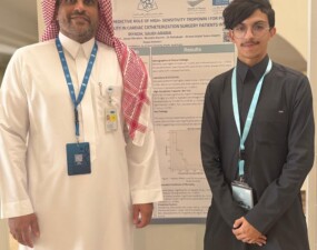 مشاركة جامعة دار العلوم ممثلة بكلية الطب في ملتقى الابحاث الطلابي الثامن في كلية الطب بجامعة الملك سعود